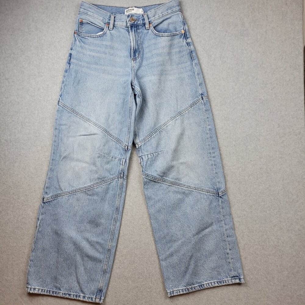Garage Light Blue Wide Leg Flare Jeans